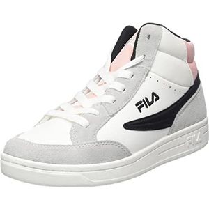 FILA Crew MID sneakers voor tieners, grijs-paars-roze rozet, 36 EU