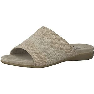 Jana Dames 8-8-27132-28 slippers, taupe goud, 42 EU Breed