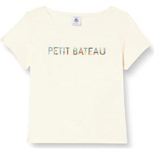 Petit Bateau T-shirt voor meisjes, Beige, 8 Jaren