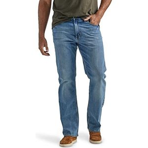 Wrangler Heren Premium Relaxed Fit Boot Cut Jean - blauw - 4XL