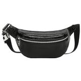 Liebeskind Berlin Women's S CHUDY Paper Touch Crinkle Black Riem Bag, zwart