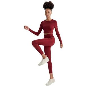 DeFacto Leggings voor dames, Bordeaux, S