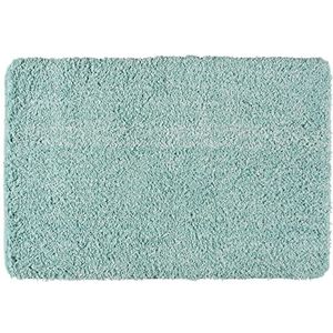 Wenko Micropoly Badmat 60 x 90 Turquoise Mix, Polyester, türkis, 90x60cm