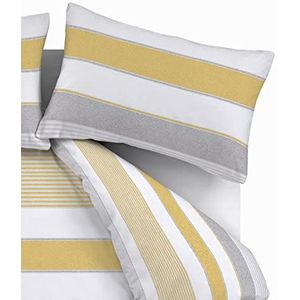 Catherine Lanfield Dekbedovertrek New Quay Stripe Oker 40x80(2)