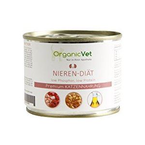 Organicvet Nat Kattenvoer, Voor Nierendieet, 6 x 200 g