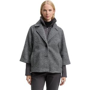 TOM TAILOR Dames 1046602 jas, 38422-Dark Anthra Melange, XXL, 38422 - Dark Anthra Melange, XXL