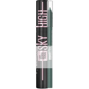 Maybelline New York Zwarte mascara voor lange wimpers, Lash Sensational Sky High Mascara Very Black + waterdichte eyeliner met veegvaste geltextuur, tattoo liner gel potlood, nr. 815 Tealtini