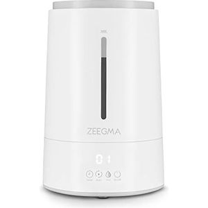 ZEEGMA Vers IONI luchtbevochtiger met ionisatie- en aromatherapiefucntie, Hygrometer, Vochtigheidssensor, ingebouwde timer, 4 bevochtigingsniveaus, 4L tank Stil 35dB en zuinig 25W, Afstandsbediening