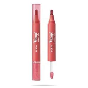 Pupa Vamp! Marker Duo lippenstift + lipgloss met hyaluronzuur – 3-in-1 voor definiëren, vullen en kleuren, lipcontouring – verkrijgbaar in 9 kleurvarianten (004 Spicy Raspberry)