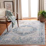 Safavieh Vintage tapijt, rechthoekig, gevlochten, collectie Vittoria, blauw/grijs, 122 x 183 cm, polypropyleen