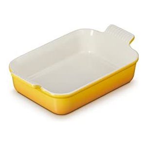 Le Creuset Heritage rechthoekige schaal, aardewerk, 26 cm, 2,4 liter, Nectar, 71102266720001