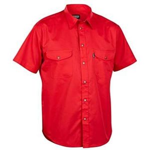 Blakläder Profielhemd met korte mouwen, 1 stuks, L, rood, 324011905600L