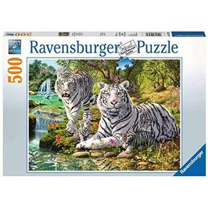 Puzzel Witte Roofkatten (500 stukjes) - Ravensburger