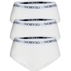 NORVIG Dames 3-Pack Maxi White Briefs, L