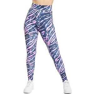 Urban Classics Dameslegging met hoge taille, tie-dye, klassieke broek, Darkshadow/pink., XS