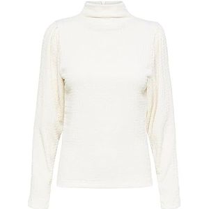 SELECTED FEMME Dames Slfbea Ls Top B Noos Shirt met lange mouwen, wit (snow white), XS