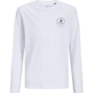 JACK&JONES JUNIOR Jjeswift Tee Ls Noos Mni shirt met lange mouwen voor jongens, wit, 116