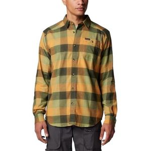 Columbia Men's Cornell Woods Flannel Long Sleeve Shirt, Greenscape Ombre Buffalo, XX-Large