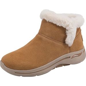 Skechers Dames Go Walk Arch Fit Cherish enkellaars, Kastanje Suede, 36 EU