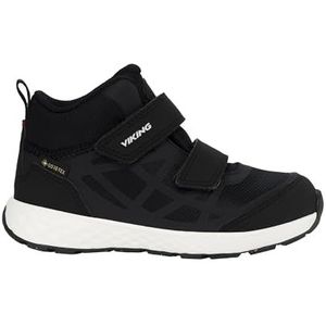 Viking Veme Reflex Mid GTX 2v Wandelschoen voor kinderen, uniseks, zwart wit, 34 EU