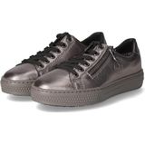 Sneaker - Effen - Leer - Ronde Neus - Platte Hak