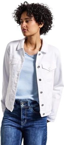 Street One - Spijkerjack - Wit - Katoenmix - Dames