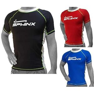 Kenneth J Lane Sphinx Rashguard T-shirt met korte mouwen, uniseks, volwassenen