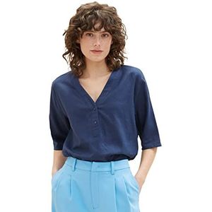 TOM TAILOR Dames 1036703 blouse, 11758-Midnight Sail, 44, 11758 - Midnight Sail, 44