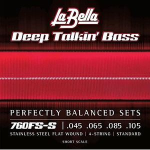 La Bella 760FS-S Deep Talkin' Bass Flats - Standaard 45-105, Korte Schaal