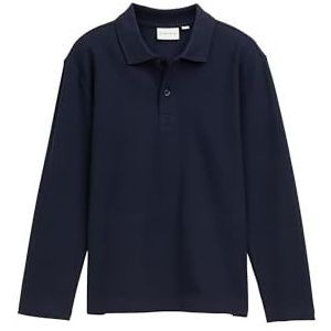 Tom Tailor - Poloshirt - Jongens - Lange Mouwen - Blauw - Katoen