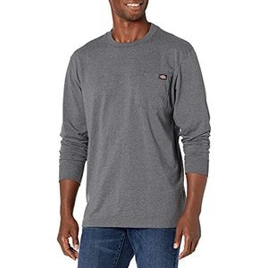 Dickies Groot en lang herenshirt met lange mouwen, zware ronde hals, M