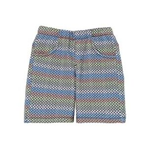 s.Oliver Junior Boy's Bermuda met ruitpatroon, blauw, 122, blauw, 122 cm