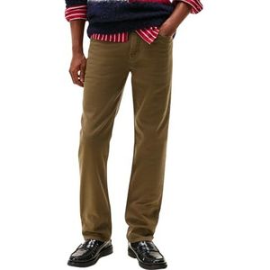 Tommy Hilfiger Heren Straight Denton STR GMD MW0MW40368 recht, kaki, 35W/30L, Khaki (Legergroen), 35W / 30L