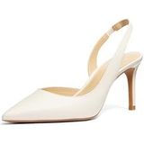 Leren pumps met bevestigingsriempje, model 'ALINA'