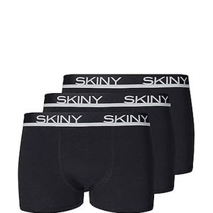 Skiny Boxershorts voor heren, verpakking van 3 stuks, zwart, XXL
