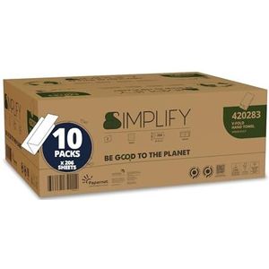 PAPERNET ASCIUGAMANO PIEGHEVOLE V SIMPLIFY 20 PEZZI 2 VELI