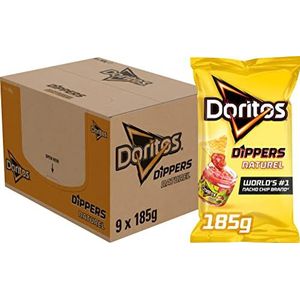 Doritos Tortilla Chips Naturel, Doos 9 stuks x 185 g