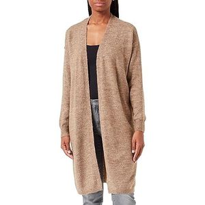 Bestseller A/S Dames Pcjuliana Ls Long Knit Cardigan Noos Bc Vest, fossiel, XS