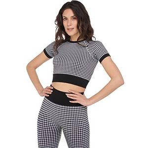 HEART AND SOUL Crop Top Sporttop Georgie - Vichy Sports BH voor dames