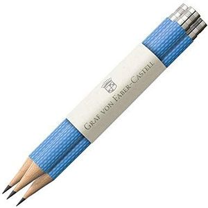 Faber-Castell Vervangende potloden van Graf van Faber Castell, model perfect potlood in Gulf Blue, 118668, 3 stuks (1 verpakking)