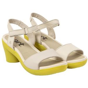 ART 1475 Alfama Damessandalen met hak, Nappa Cream Pistache, 36 EU