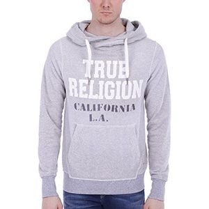 True Religion California Sporthoodie voor heren, grijs (Grey Marl 1285), S