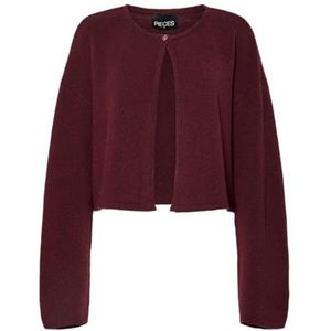 PIECES - PCMARCELLO - Gebreid Vest - Wijnrood