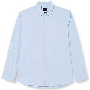 Sisley Men's 5ELCSQ01J Shirt, Light Blue 907, 45, Lichtblauw 907, 46