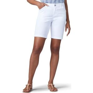 Lee Women's Regular Fit Chino Bermuda Short, White, 6