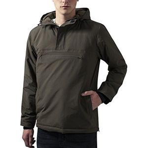 Urban Classics Padded Pull Over Jacket voor heren, groen (olijf), S