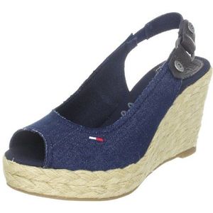 Tommy Jeans Kenmare 7 B, modieuze sandalen voor dames, Blau Core Navy 475, 42 EU