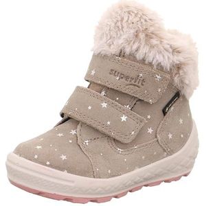 Superfit Groovy 2.0 Sneeuwlaarzen voor meisjes, warm gevoerde Gore-tex, beige 4000, 29 EU Breed