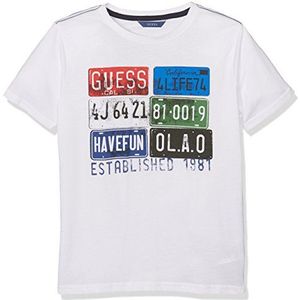 Guess T-shirt voor meisjes, Wit (Pure White), 128 cm