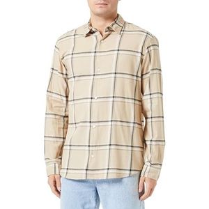 Bestseller A/S Heren Jorjoshua Check Shirt Ls Vrijetijdshemd, Cornstalk, M